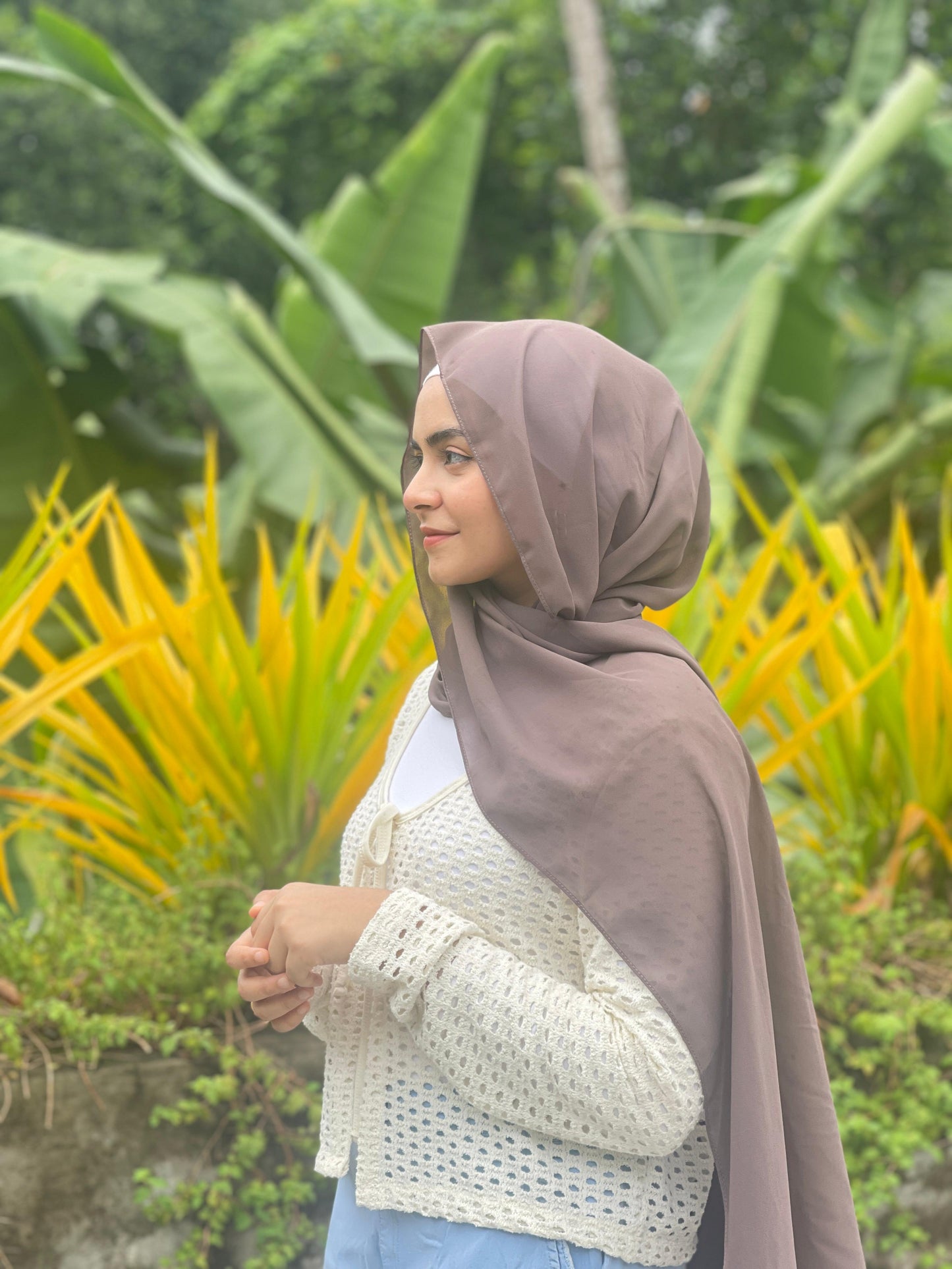 Premium Chiffon Hijab Hamper Gift - Set of 3 with Personalized Greeting Card