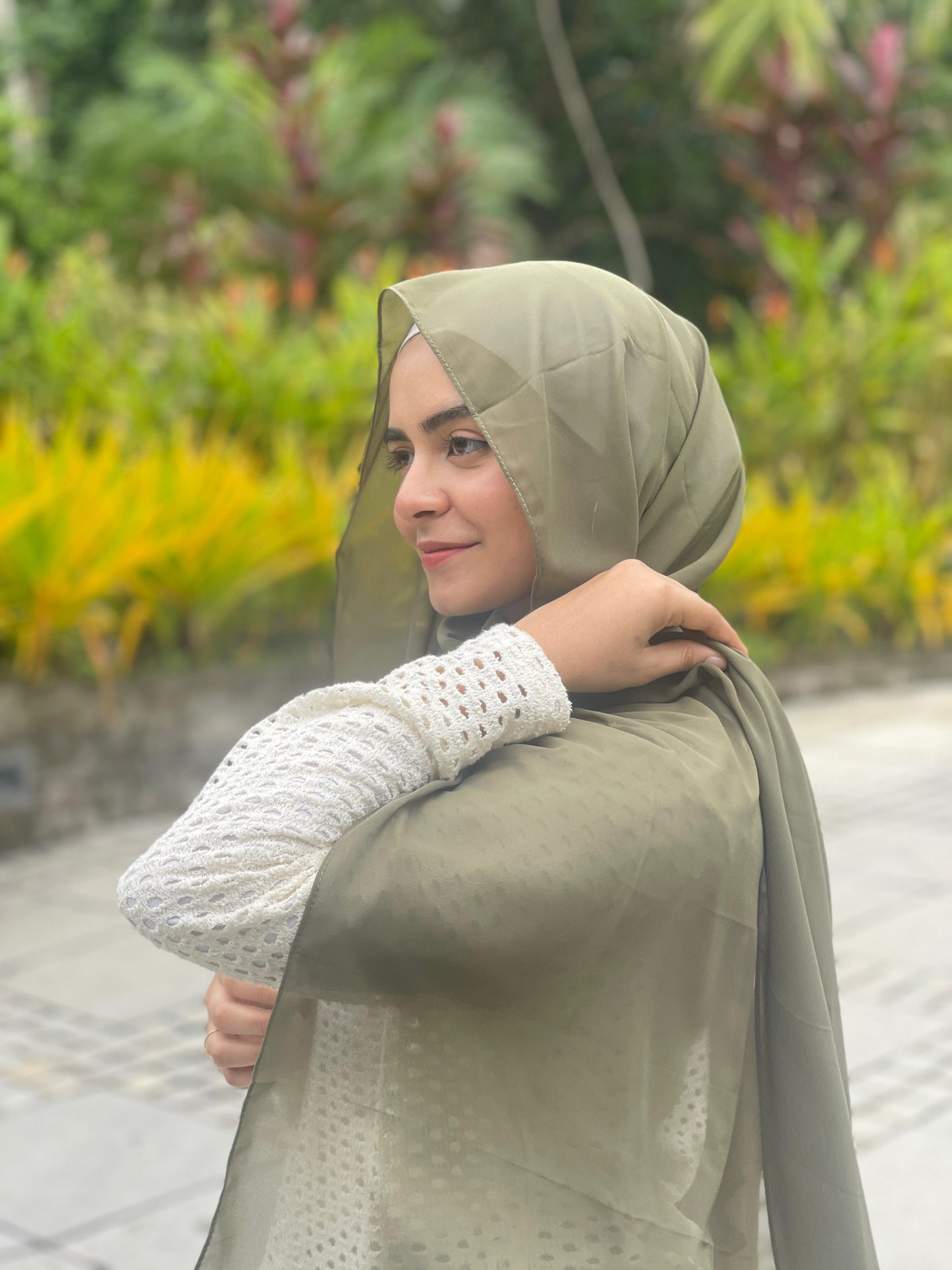 Premium Chiffon Hijab Gift Hamper - Set of 4 with Personalized Greeting Card