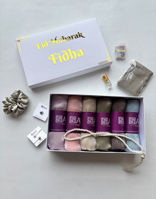 Organza Hijab Gift Hamper - Set of 6