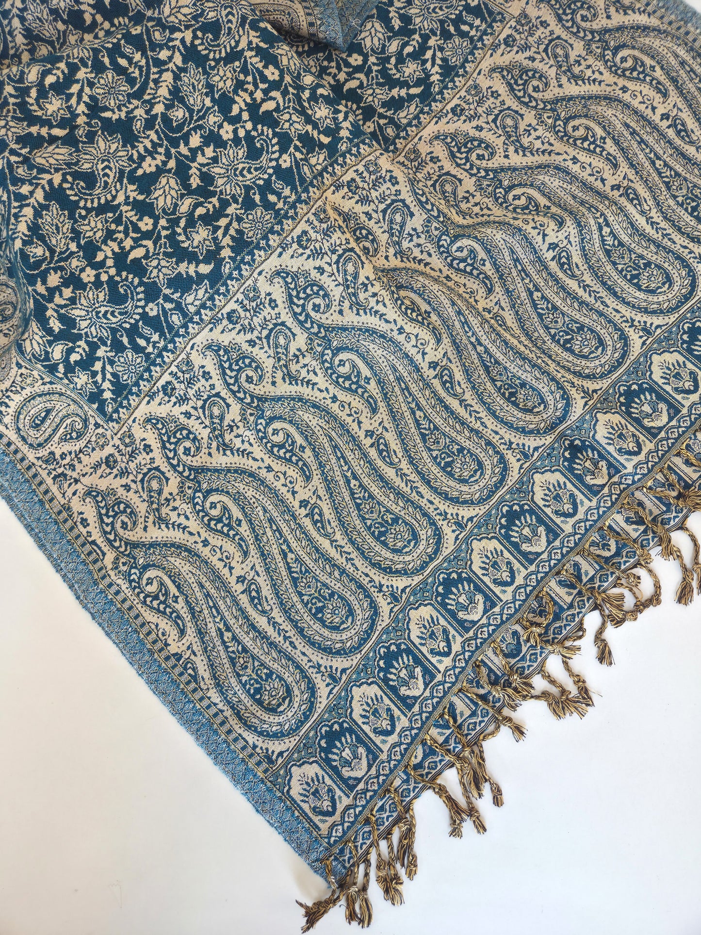 Afsana Teal Pashmina Hijab