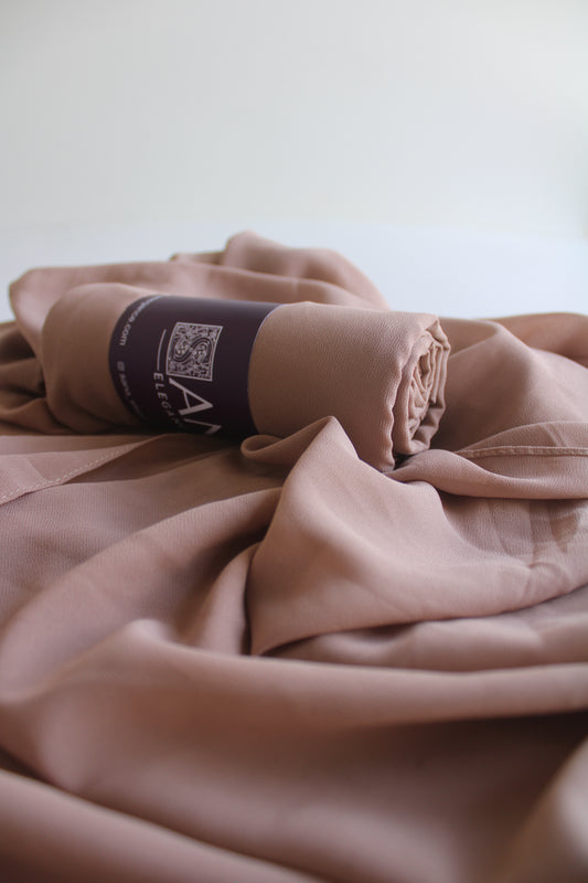 Brownish Grey Premium Chiffon Hijab