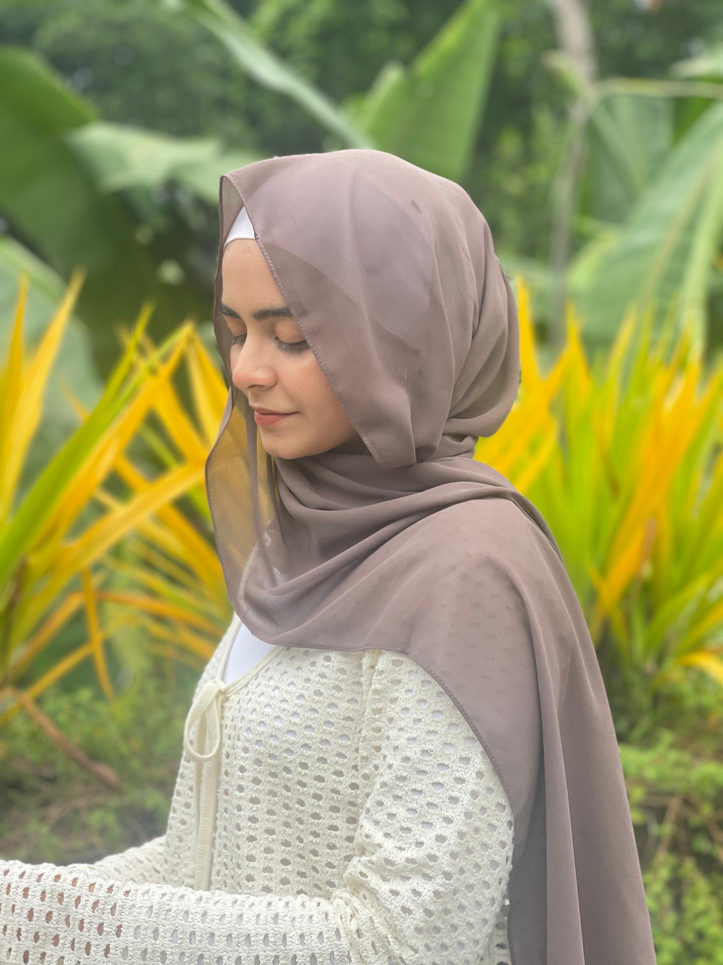 Almond Frost Premium Chiffon Hijab