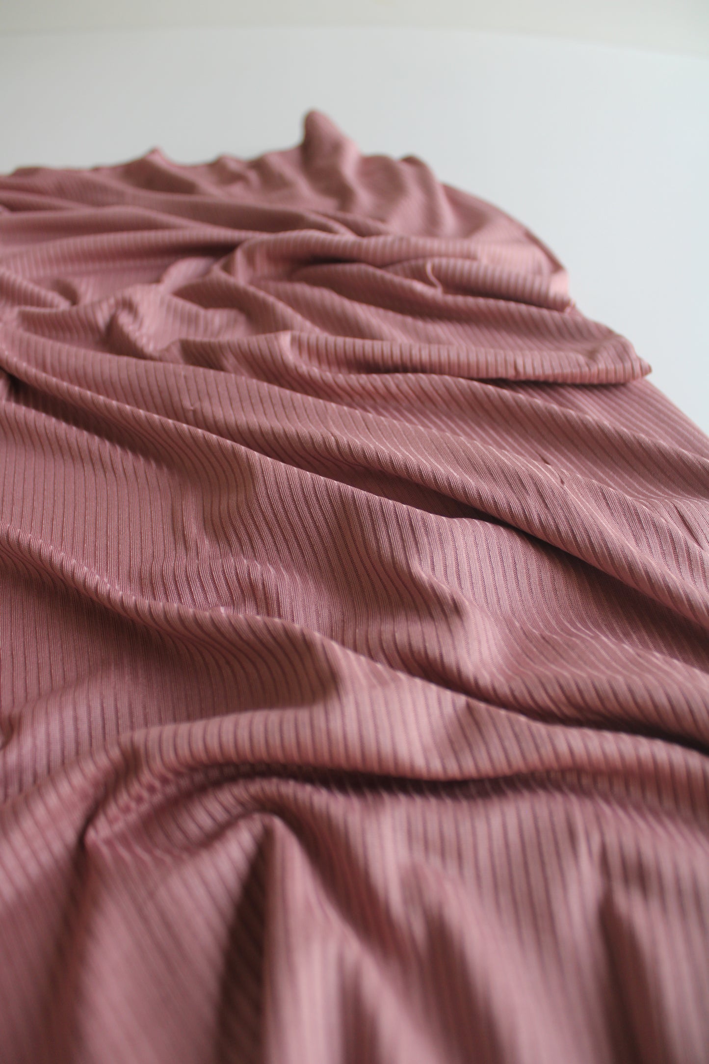 Mauve Ribbed Jersey Hijab