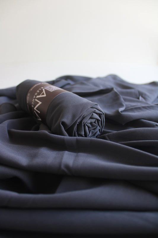 Phantom Grey Premium Chiffon Hijab