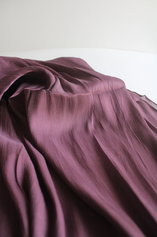 Plum Purple Organza Hijab