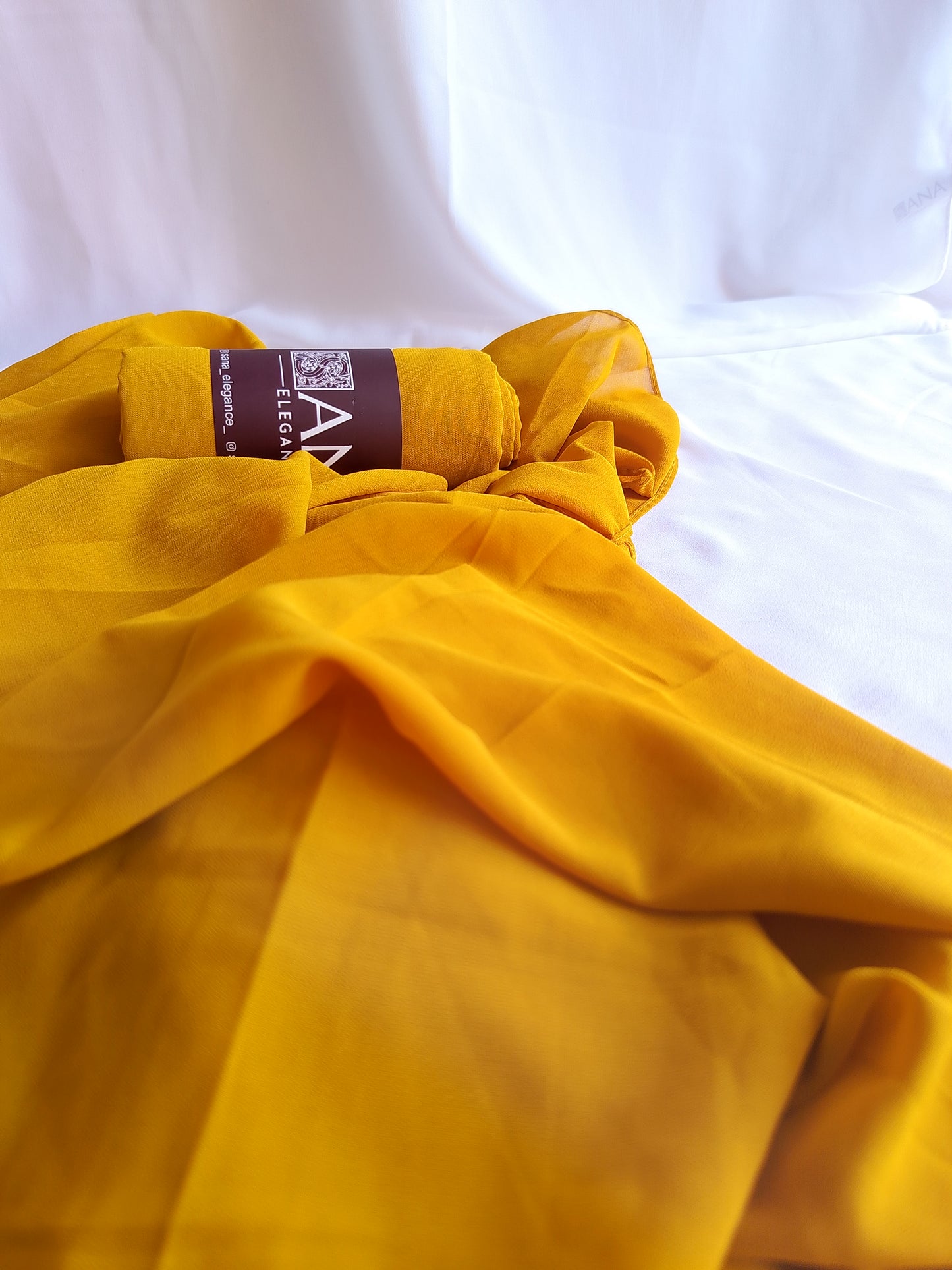 Mustard Premium Georgette Hijab