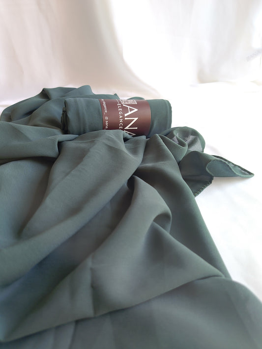 Turkish Green Premium Georgette Hijab