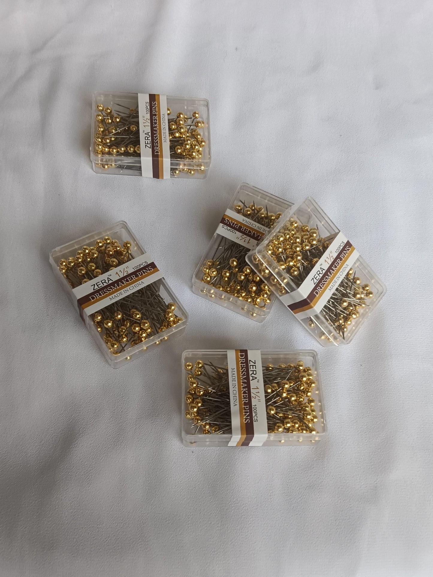 Golden Ball Hijab Pins (Box Of 100 Pins)